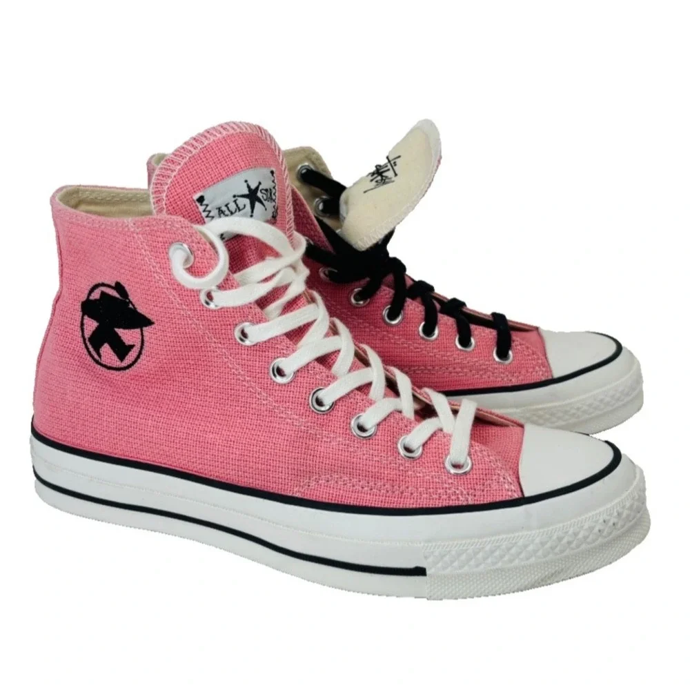 Converse x Stussy Chuck 70 High Surfman Plumeria Pink A02052C Mens 7 Womens 9